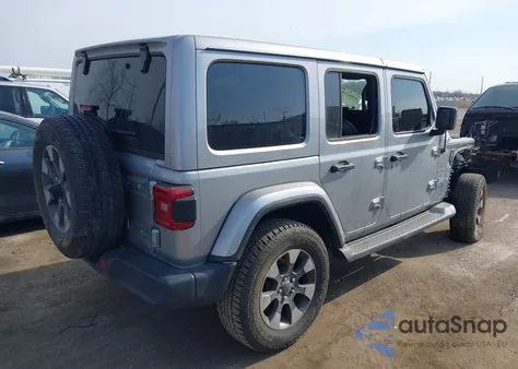 2018 Jeep Wrangler Unlimited Sahara 4X4 z USA, uszkodzony, nr VIN 1C4HJXEN6JW197073